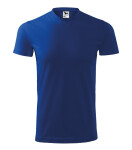 Heavy V-neck tričko unisex královská modrá L