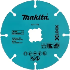 Makita Diamantový segmentový kotouč X-LOCK / Řezný kotouč / 125x22,23mm / sádrokarton, plast, hliník / suché řezání (E-11776)