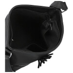 Trendy dámská koženková crossbody kabelka Vaka, černá
