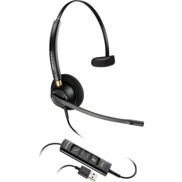 Poly EncorePro 515 černá / Náhlavní souprava / mikrofon / jedno sluchátko / USB-A (783R0AA)