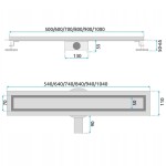 REA - Odtokový žlab NEOX PRO Nickiel Brush 90 REA-G5810