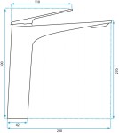 REA - Umyvadlová baterie AVALON Copper Brush High REA-B0493