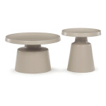 Konferenční stolek 69x69x43cm, kov, kašmír, CT-F4114 CSM