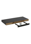 Polička nástěnná 120 cm, MDF, 3D dekor dub sonoma, baleno v ochranné fólii