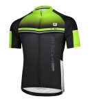 Pánský cyklistický dres MAESTRO, černá/žlutá fluo (elastický materiál MicroCool, velikost M)