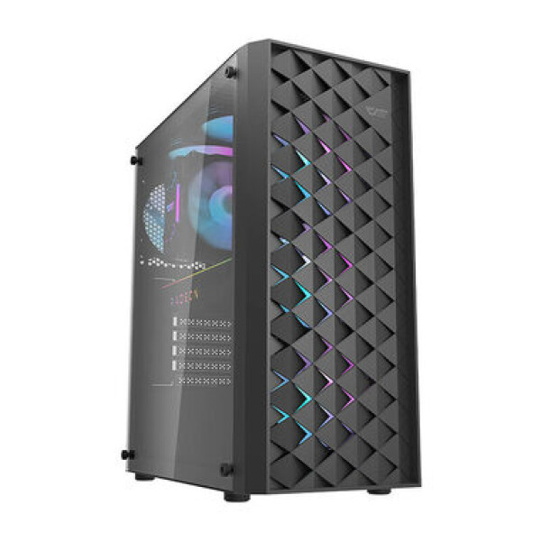 DarkFlash DK351 černá / ATX / 4x 120 mm / 2x USB-A / průhledná bočnice / bez zdroje (DK351 Black)