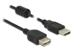 DeLock Prodlužovací kabel USB 2.0 A (M) - USB 2.0 A (F) 0.5m černá (84882)