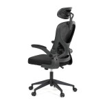 Kancelářská židle, houpací mechanismus, černá, KA-K2021 BK