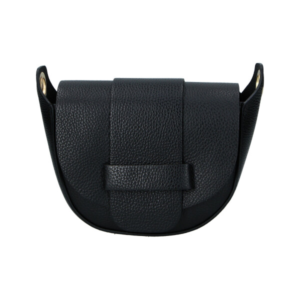 Trendy dámská kožená crossbody kabelka Menta, černá