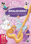 Omalovánky A4 se samolepkami Princezny