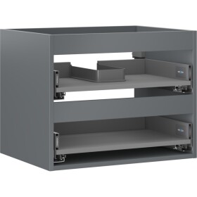 MEXEN - Box-A skříňka pro umyvadlo 60, 2 zásuvky, grafit mat 91AX0-0600-470-2-66