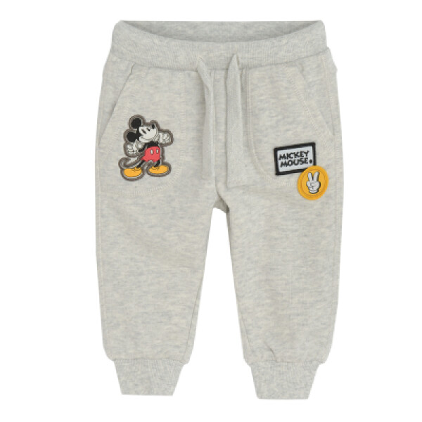 Sportovní kalhoty Mickey Mouse- šedé - 68 GREY MELANGE