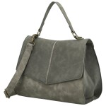 Módní dámská koženková kabelka do ruky Sira, šedá