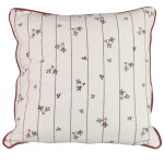 Strömshaga Povlak na polštář Gerd White/Red 45 × 45 cm, krémová barva, textil