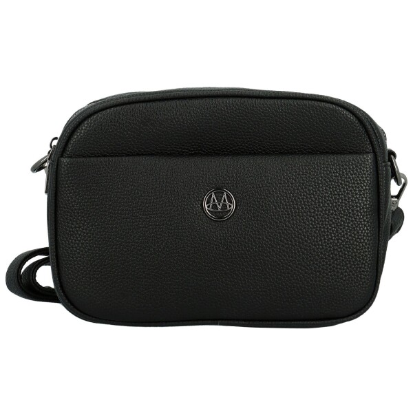 Trendy dámská koženková crossbody kabelka Karlita, černá