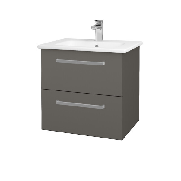 Dřevojas - Umyvadlová skříňka GIO SZZ2 60 - N06 Lava / Úchytka T01 / N06 Lava 202118A