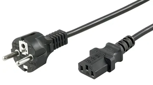 MicroConnect Power Cord CEE 7/7 - C13 1,8m černá / Napájecí kabel / 250 V / 10 A (PE020418)