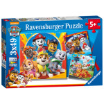 Ravensburger 050482 Tlapková patrola Hrátky v listí 3x49 dílků