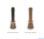 Vagnerpool Hugo Lahme průchod stěnou 1½“ int. pro hydromasážní trysku – hloubka 240 mm, napojení 1“ int. a ½“ int.