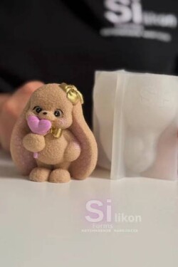 Dortisimo SilikonForms silikonová forma 3D Zajíček s lízátkem