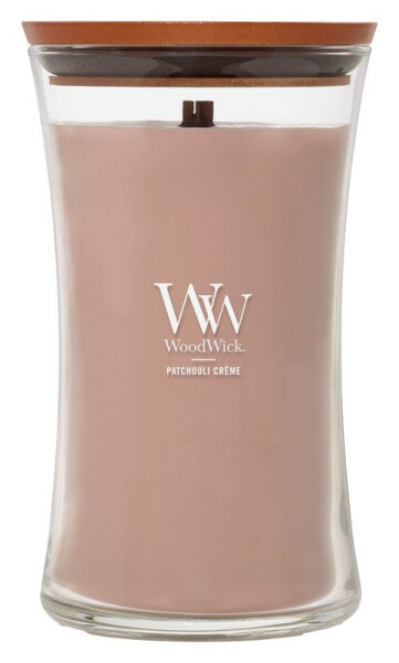 WoodWick svíčka: Patchouli Creme 609g