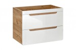 COMAD - Skříňka pod umyvadlo 80cm 2 zásuvky ARUBA BÍLÁ 5907611647189