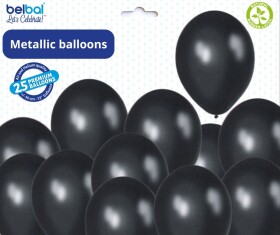 Balónky černé metalické - 090 BLACK - 50 ks Belbal Balónky černé metalické - 090 BLACK - 50 ks Belbal