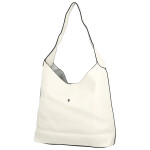 Trendy dámská koženková kabelka na rameno Karix, bílá