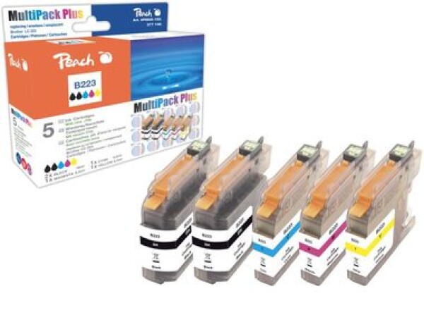 Peach alternativní cartridge Brother LC-223 / Brother DCP-J4120DW / s čipem / Multi Pack Plus (0F319565)