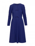 S413 Šaty s mašlí - modré EU S