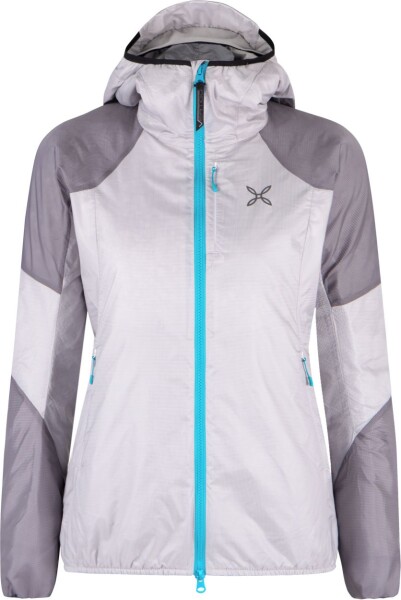 MONTURA Vertigo Hybrid Hooded Jkt Wom., Quiet Grey/Turquoise velikost: S