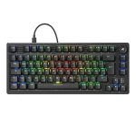 Sharkoon Skiller SGK25 černá / herní klávesnice / mechanická / Hunao Red / RGB / Hot-Swap / USB-C / 1.8m / DE Layout (4044951041824)