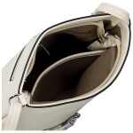 Stylová dámská koženková crossbody kabelka Betty, krémová