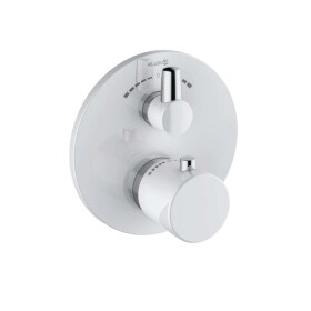 KLUDI - Balance Termostatická baterie pod omítku, pro 2 spotřebiče, bílá/chrom 528109175