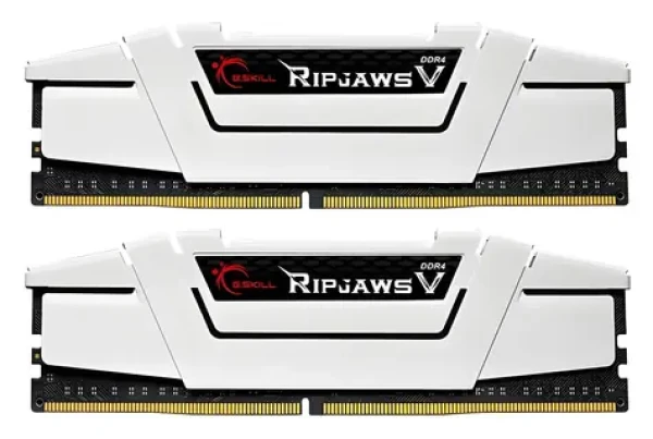 G.Skill Ripjaws V bílá / Paměť RAM / 32GB (2x16GB) / DDR4 / 3200MHz / CL16 / XMP 2.0 (F4-3200C16D-32GVW)