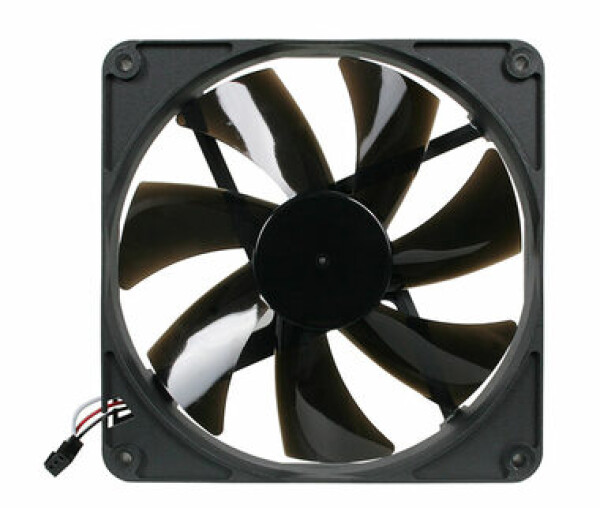 Noiseblocker BlackSilent Pro Fan PK2 černá / 140mm / 20 dB @ 1200 RPM / 54.73 CFM / 3-pin (ITR-PK-2)