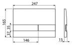 ALCADRAIN Sádromodul - předstěnový instalační systém s bílým/ chrom tlačítkem M1720-1 + WC JIKA PURE + SEDÁTKO SLOWCLOSE AM101/1120 M1720-1 PU2