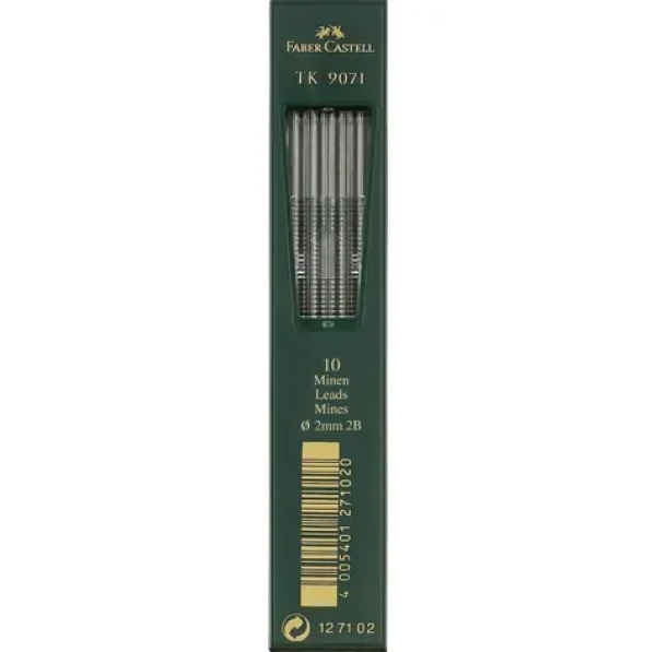 FABER-CASTELL TK 9071 Verzatil Grafitové tuhy 2B 2 mm 10 ks (127102)