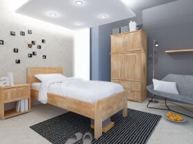 HP-Nábytek Jednolůžko Karin BUK ROZMĚR: 90 x 220 cm - ATYP