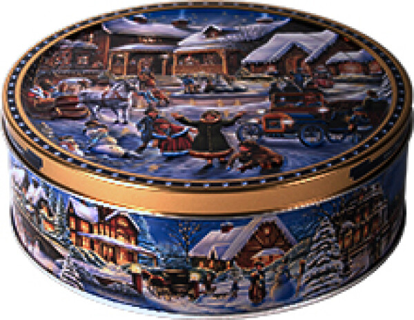 Jacobsens máslové sušenky vánoční v plechové dóze 400g