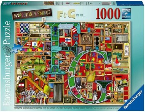 RAVENSBURGER Úžasná abeceda písmeno F a G 1000 dílků