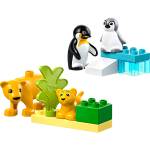 LEGO LEGO® DUPLO® 10442 Rodinky divokých zvířat: Tučňáci a lvi