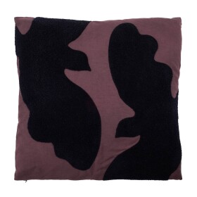 House Doctor Polštář s výplní Miki Bitter Chocolate 50 × 50 cm, hnědá barva, textil