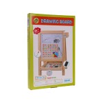 Mamido Dětská dřevěná oboustranná tabule s písmeny a čísly