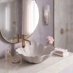 REA - Umyvadlo na desku Flower Beige REA-U7888