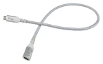 Equip USB-C Gen2 bílá / Prodlužovací kabel USB-C (M) - USB-C (F) / USB 3.2 Gen 2 / 100W PD / 10 Gbit/s / 1 m (128376)