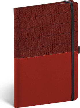 Notes Skiver červenovínový, linkovaný, 13 × 21 cm