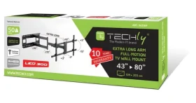 Techly 362169 / Nástěnný držák / LCD/LED 43–80" / výložník 101,5 cm / 50 kg (362169)