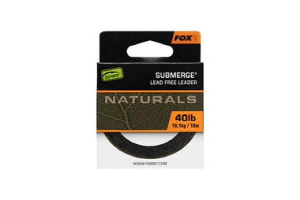 FOX Šňůrka Naturals Submerge Leader 10m 40lb 18,1kg (CAC824)