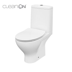 CERSANIT - WC KOMBI MODUO 651 011 3/5 CLEAN ON, SEDÁTKO SLIM DUROPLAST-SOFT CLOSE K116-003